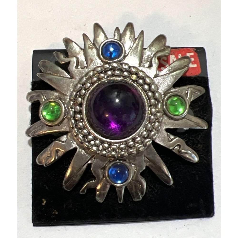 AXCESS Silver Multi Jewel Pin - Picture 2 of 8